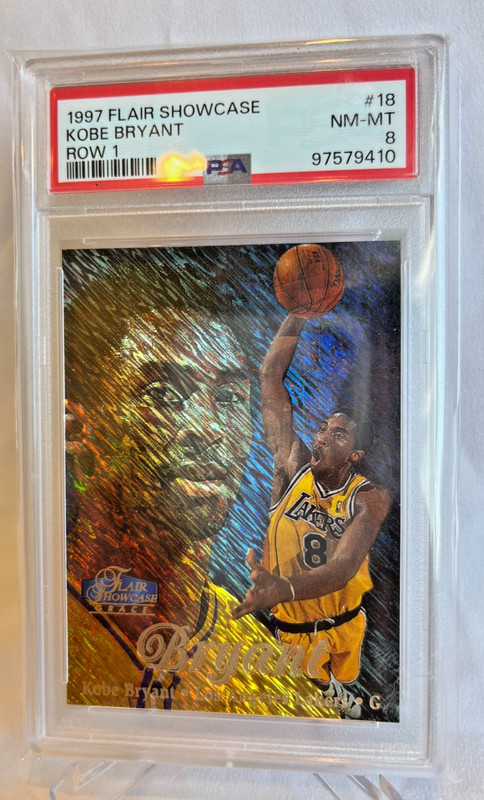 1997 Flair Showcase #18 Kobe Bryant Row 1 PSA 8 NM-MT Lakers