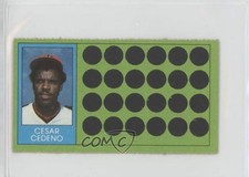 1981 Topps Baseball Scratch-Off Separated Cesar Cedeno #77 1p1