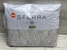 Sferra Sera 5890 Long Staple Cotton Sateen Queen Duvet Cover Natural New