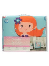 Everyday Kids Baby Girls' 3-Piece Mermaid Crib Set Color: pink Size: one size