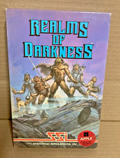 Realms of Darkness 1987 SSI Apple II Big Box Vintage RPG Video Game Complete Mac image
