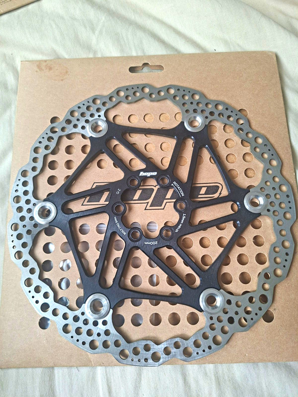 Hope RD02 200mm 6-Bolt Floating Disc Brake Rotor Steel/Aluminium Silver/Black