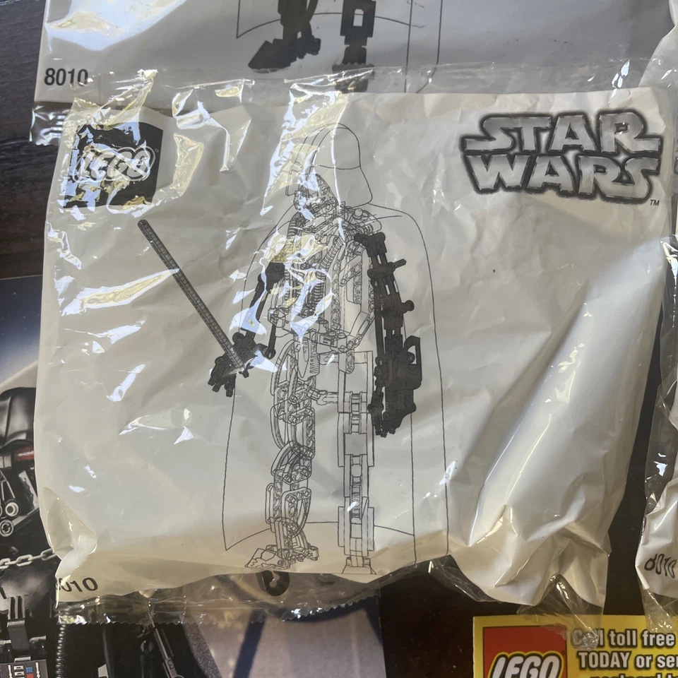 LEGO Star Wars Technic Darth Vader set 8010 New In Box Sealed Vintage - Image 4 of 4