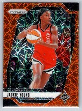 2024 Panini Prizm WNBA #1 Jackie Young Orange Velocity Prizms Basketball