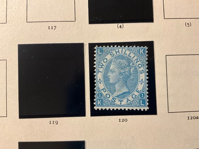 #ad GB QV 1867 SG120 2 MLH mint plate 1 LK Spray of Rose WMK GBP 995.00