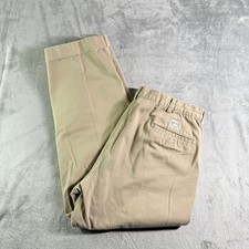 VTG Polo Ralph Lauren Mens Chino Pants Tan Pleated Cotton Relaxed Fit read 