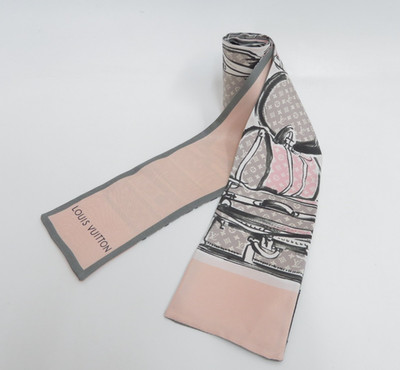 Authentischer LOUIS VUITTON Monogramm Bandeau Seidentuch I#46632