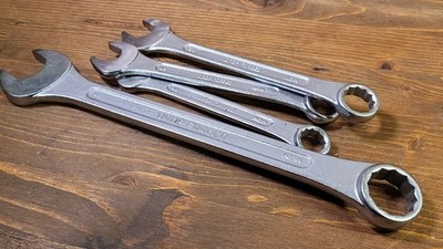 VTG GEDORE Lot of 4 Combo Wrenches India No.14 ( 7/8'' | 5/8'' | 9/16'' | 1/2'' )