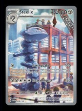 Steelix Illustration Rare Holo SV04: Paradox Rift 208/182 NM on eBay