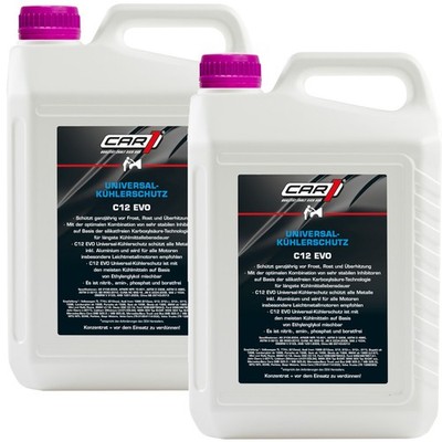 Kühlerfrostschutz Konzentrat violett C12 EVO 2x 5L Car1 Langzeit Kühlerschutz