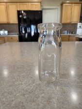 Vintage Half Pint Glass Milk Bottle Perfect Condition, Clean