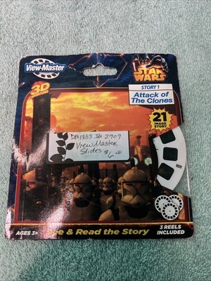STAR WARS View-Master 3D (Story 1 ''Attack of the Clones'')-includes 3 reels