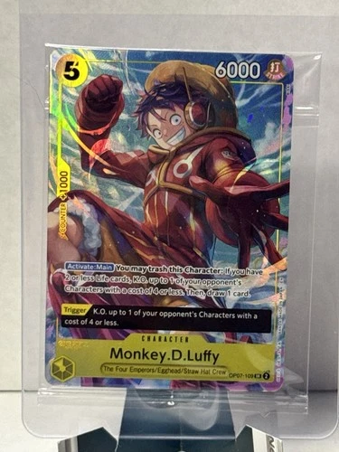 Monkey D. Luffy OP07-109 Illustration Box Vol. 3 Promo One Piece Card SEALED