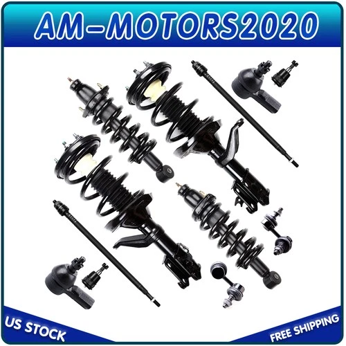 For 2002-2006 Honda CR-V Front Rear Strut Tie Rod Ball Joint Sway Bar Suspension