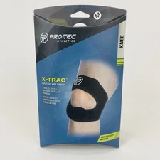 Pro Tec Athletics X-Trac Dual Strap Stability Knee Support Medium Black