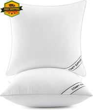 26x26 Euro Pillow Inserts 2 Pack Down Alternative Throw Pillow Forms