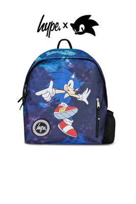 Hype x Sonic The Hedgehog  Blue Sonic Speed Rucksack Kinder Schule Reiserucksack