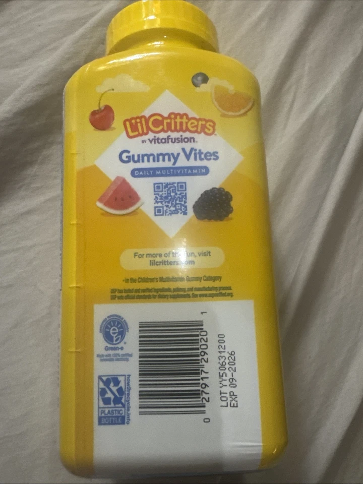 Lil’ Critters Vitafusion 软糖维生素 多种维生素,300 克拉 健康 — 第 3/4 张图片