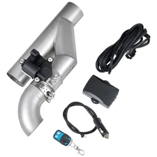 Uimoso 2.5" Electric Cutout E-cut Downpipe Y-Pipe Valve + Controller Remote Kit