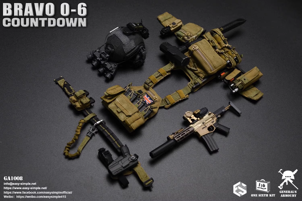 EASY&SIMPLE GA1008 General's Armoury Bravo 0-6 Countdown 1/6