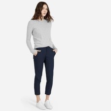 $98 EVERLANE THE SLIM WOOL TROUSER PANT~NAVY~WORK / CAREER~SIZE 4 / SMALL~NWOT