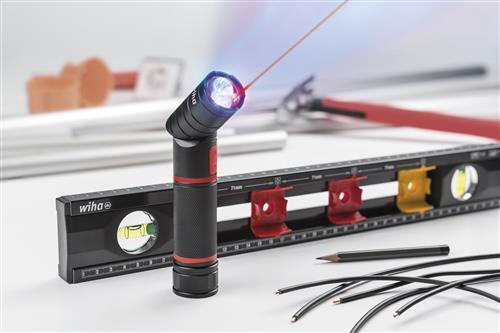 Wiha Taschenlampe mit LED, Laser und UV Licht in Blister inkl. 3x AAA-Batterien  - Bild 3 von 7