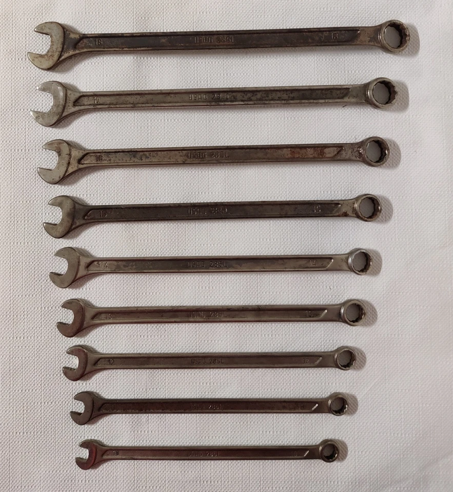 Set chiavi combinate lunghe USAG 285 L dalla 10 alla 18 - Immagine 2 di 2