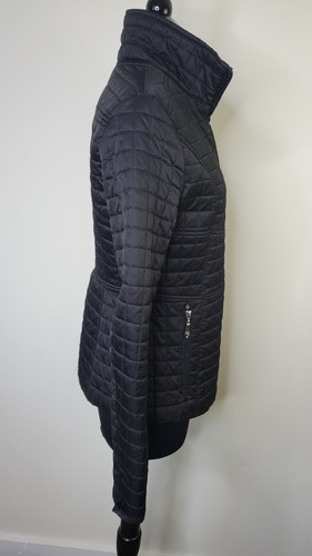 BETSEY JOHNSON Womens Black Lightweight Quilted Jacket Coat Lined XS - Picture 5 of 11