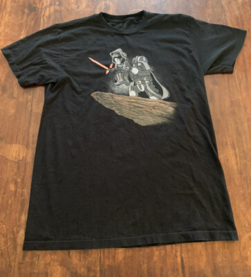 Star Wars Darth Vader Kylo Ren T Shirt Size Medium Lion King Scene Busted Tees