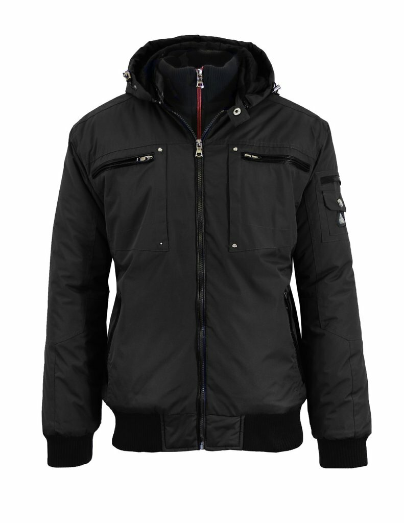 ジャケット・アウター Back Channel, cordura hooded jacket SPIRE Men's Heavyweight Moto Jacket 2926 AMPED DARK GREY