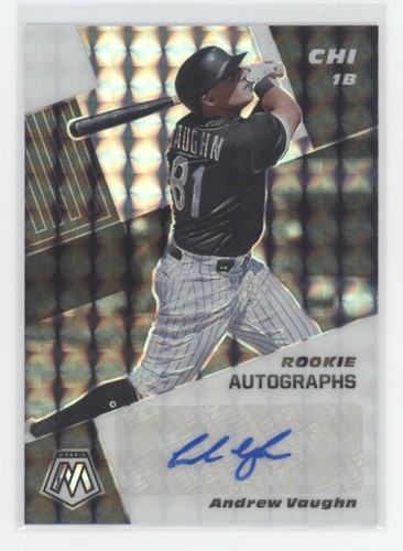 2021 Panini Mosaic #RAM-AND Andrew Vaughn Rookie Autographs Mosaic