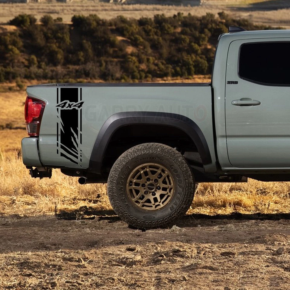 Black 4X4 Vertical stripes Decal Vinyl Sticker For Ford F-150 F-250 Super Duty — 第 3/4 张图片