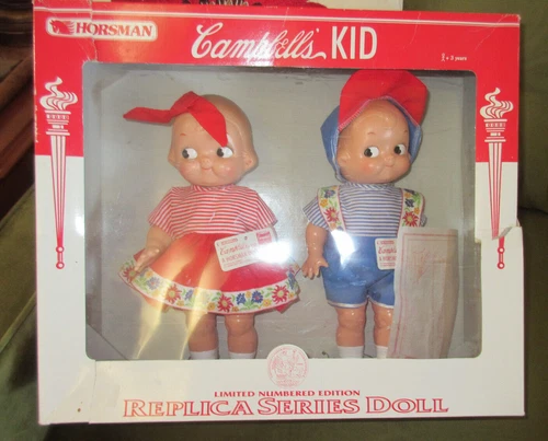 1997 HORSMAN Campbells' KID Limited Edition 12" Dolls Set New in Box w/ COA