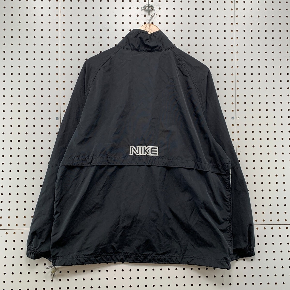 Vintage Y2k Nike Windbreaker Track Jacket Mens Medium Black Vented