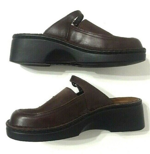 Naot Mule Comfort Shoes Clogs Slip On Buckled Floral Brown Leather Womens Size 6 - Picture 9 of 11