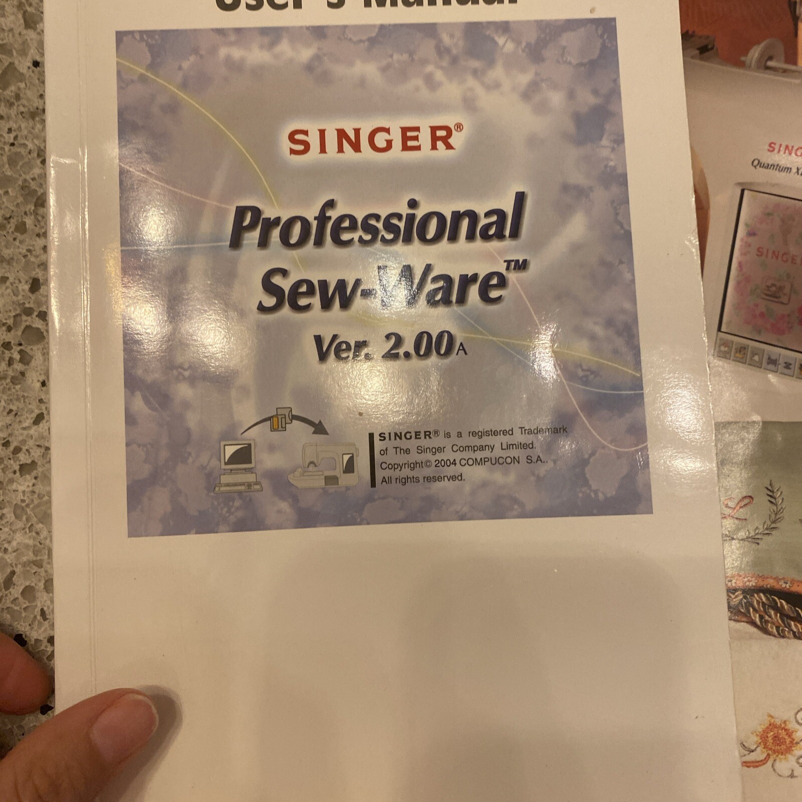 SINGER PROFESSIONAL SEWWARE CONVERTER PSW VERSION 2.00 & USER'S GUIDE
