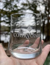 Courvoisier Bar Glass Rocks 3.5" Tall Etched Logo Replacement Piece