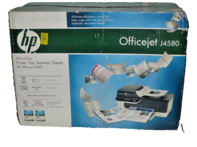 HP Officejet J4580 All-in-One Printer, Fax, Scanner, Copier Mac, Windows NIB 