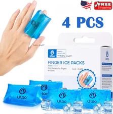 Finger Ice Pack Reusable Gel Ice Toe Cold Compression Sleeve Injuries Arthritis