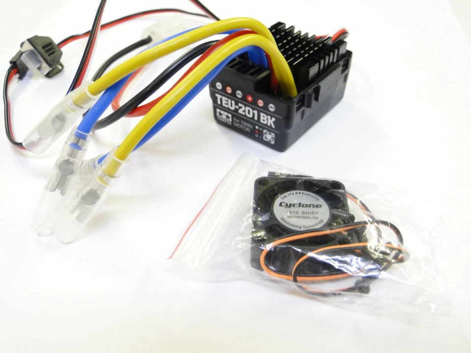 **全新 TAMIYA SUPER CLODBUSTER ESC TEU-201BK 双 + 风扇 BULLHEAD CLOD BUSTER TCEK — 第 4/4 张图片