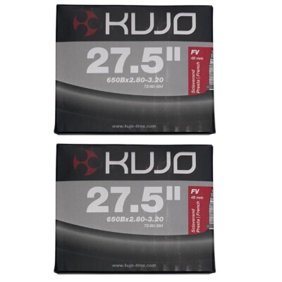 2x Kujo Schlauch - 27,5'' x 2,80 - 3,20'' Plus Size Schlauch - 48mm Presta - 2er Pack