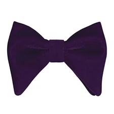  Velvet Bow Ties for Men Oversize Pre-tie Bowtie Cufflink Pock Square Purple