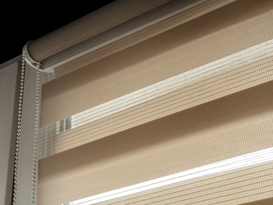 Doppelrollo Klemmfix Ohne Bohren DuoRollo Zebrarollo Rollo Fensterrollo Latte - Bild 4 von 4