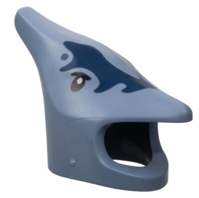 Lego New Pterodactyl Mask Minifigure Sand Blue Dark Blue Markings 71048 D74