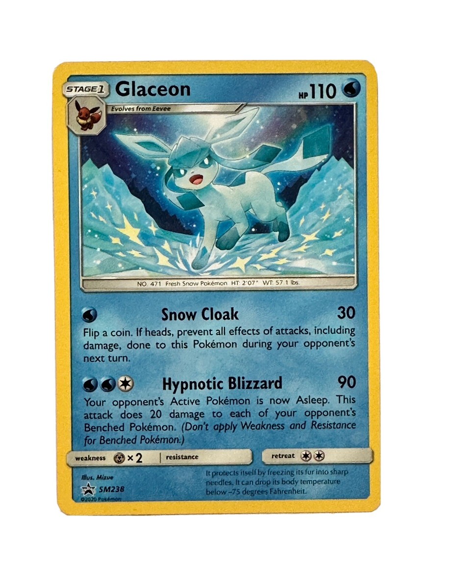 Pokémon TCG - Glaceon SM238 - Sun & Moon Regular Non-Holo Black