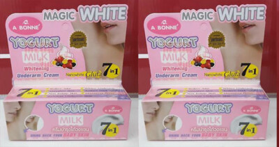 2 x A Bonne Yogurt Milk Underarm Cream 7in1 Gluta Nano Bright Baby Skin 30g