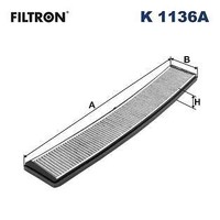 Filtron K 1136A Filter, Innenraumluft