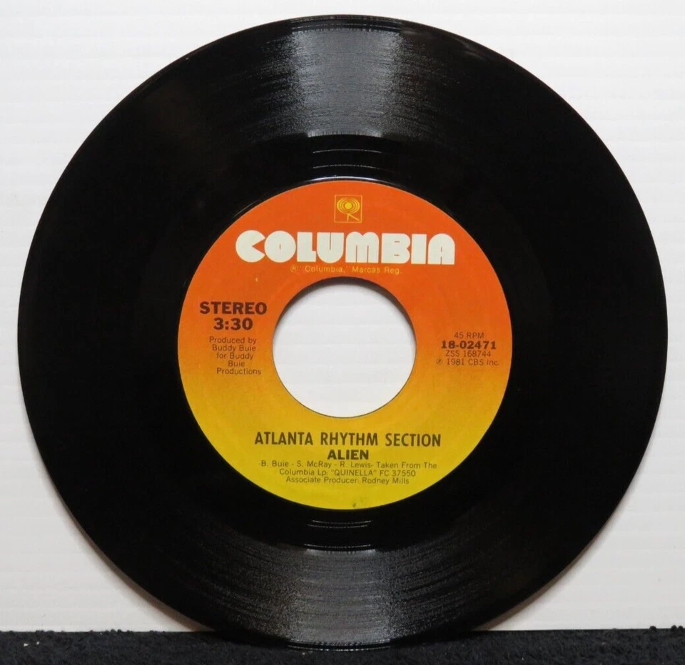 ATLANTA RHYTHM SECTION SOUTHERN EXPOSURE/ALIEN (VG+) 18-02471 45 RECORD - Image 2 of 2