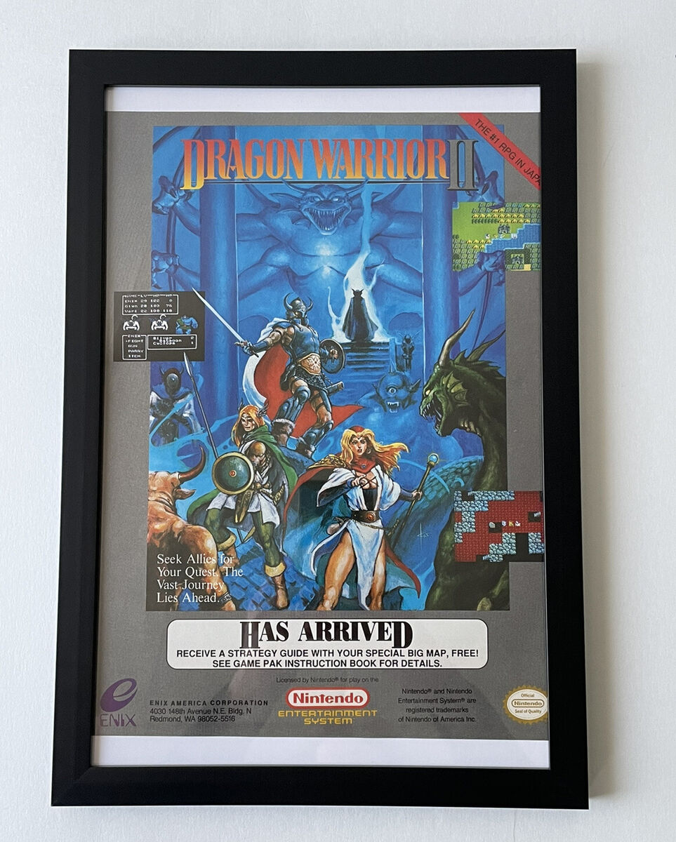 Dragon Quest 1 Retro Poster