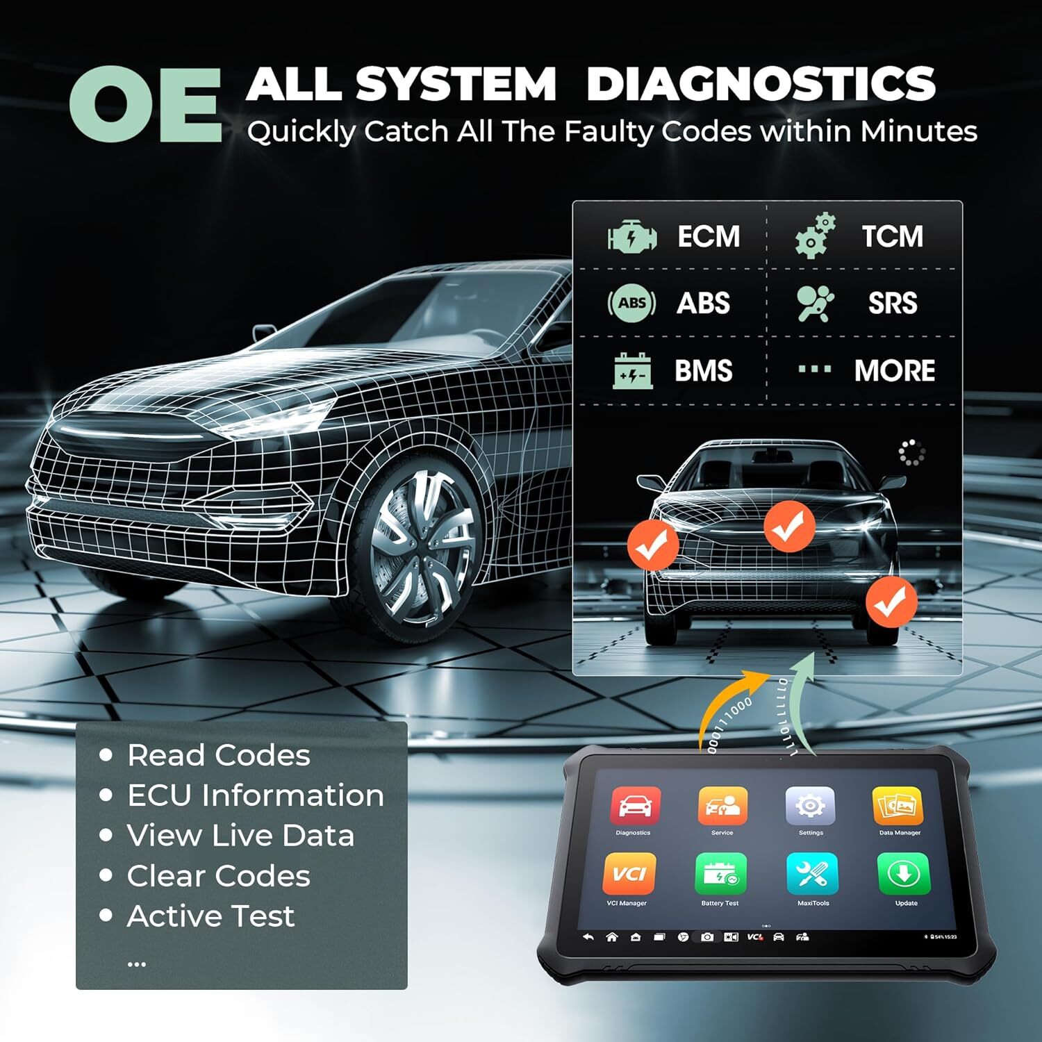 2025 OTOFIX D1 MAX Bidirectional OBD2 Scanner Coding Full System Diagnostic Tool